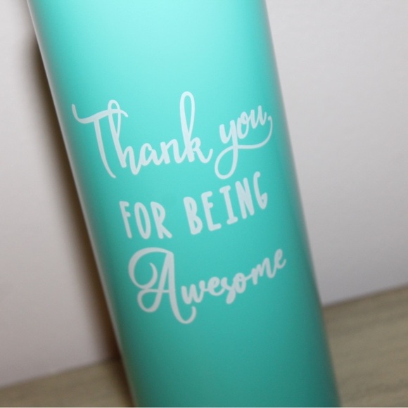 Thank you for being awesome Water Bottle Tumbler Brand New Gift Back to School - Picture 2 of 4